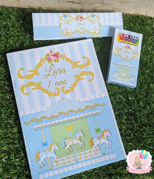 Kit de Colorir Carrossel