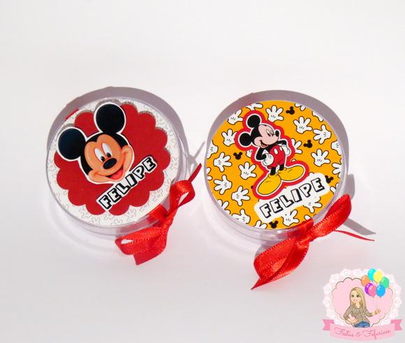 Latinha Acrílica Festa Mickey