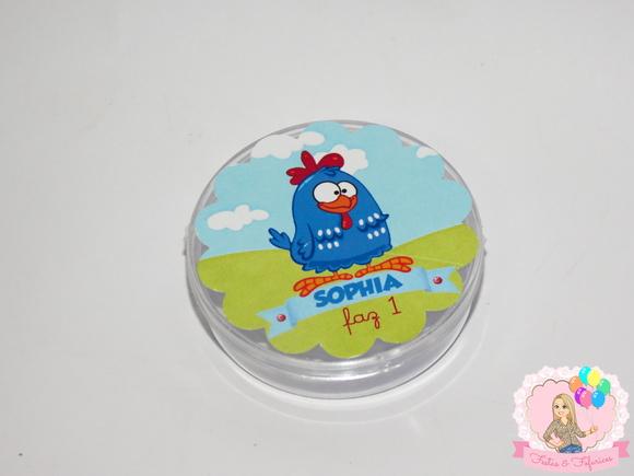 Latinha de Acrílico Galinha Pintadinha