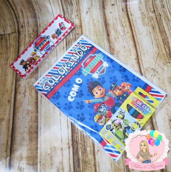 Lembrancinha de Colorir Patrulha Canina