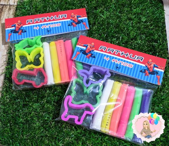 Lembrancinha Kit Massinha Homem Aranha