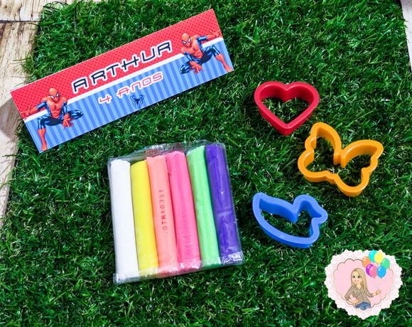 Lembrancinha Kit Massinha Homem Aranha