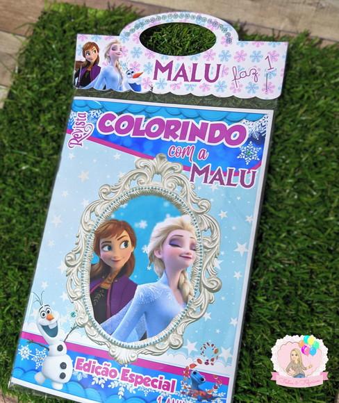 Livro de Colorir Personalizado Frozen