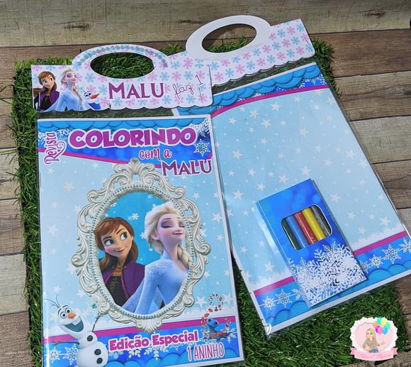 Livro de Colorir Personalizado Frozen