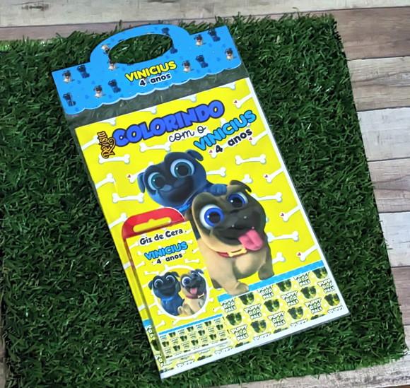 Livro de Colorir Personalizado Puppy Dog Pals