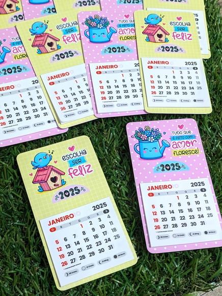 Mini Calendário 2025