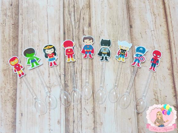 Mini Colheres Colherinhas Super Heróis