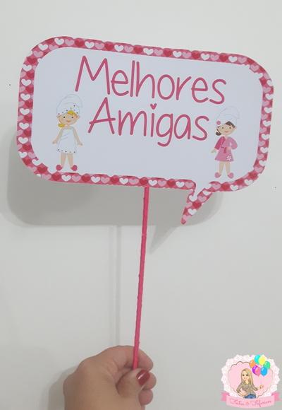 Plaquinhas Divertidas Festa Spa