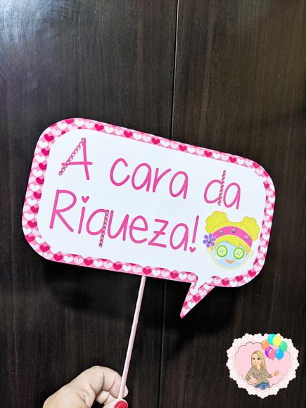 Plaquinhas Divertidas Festa Spa