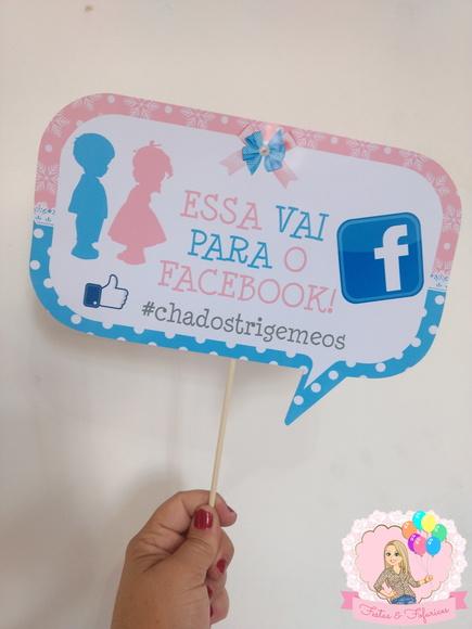 Plaquinhas Divertidas para Foto Chá Revelação