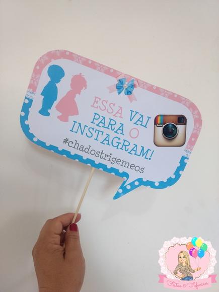 Plaquinhas Divertidas para Foto Chá Revelação