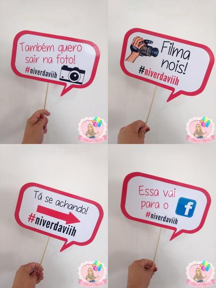 Plaquinhas Divertidas para Fotos