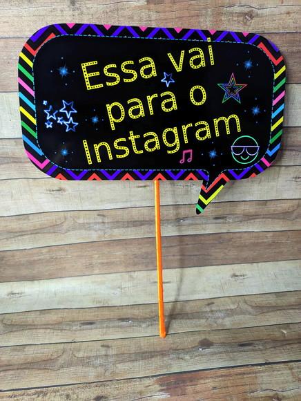 Plaquinhas Divertidas para Fotos Neon
