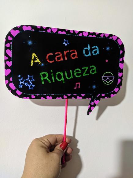 Plaquinhas Divertidas para Fotos Neon