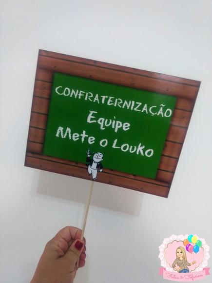 Plaquinhas para Foto Festa Boteco