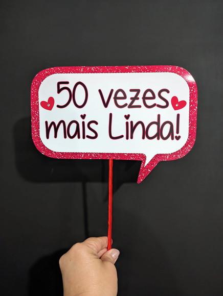 Plaquinhas para Fotos 50 Anos