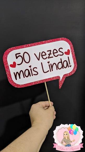 Plaquinhas para Fotos 50 Anos