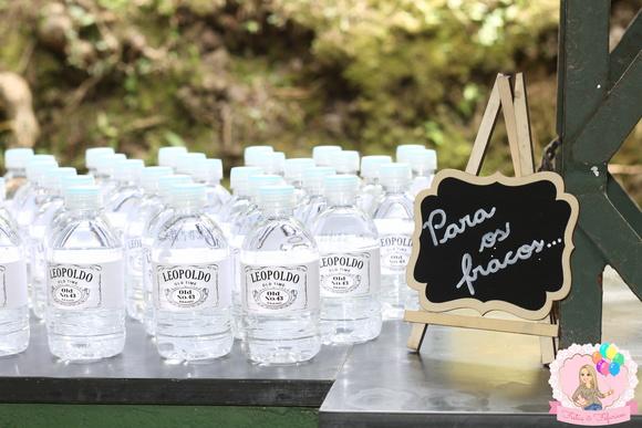 Rótulo Água Personalizada Festa Wisky