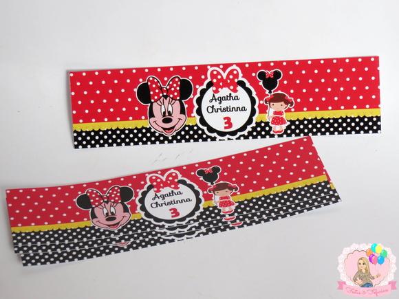 Rótulo Adesivo Água Minnie