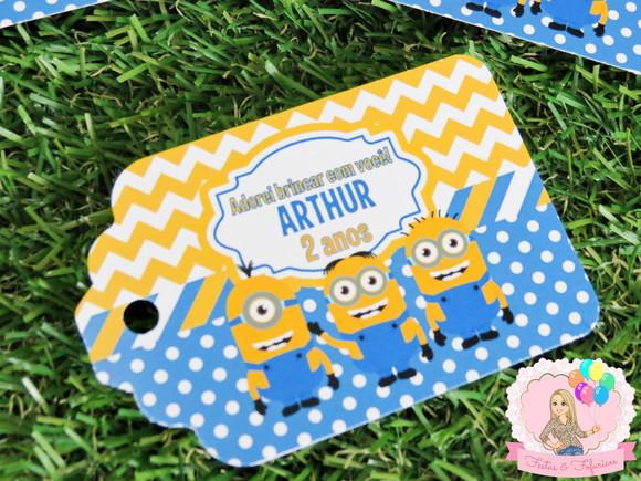 Tag Personalizada Festa Minions