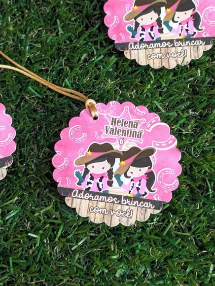 Tag Personalizada Cowgirl