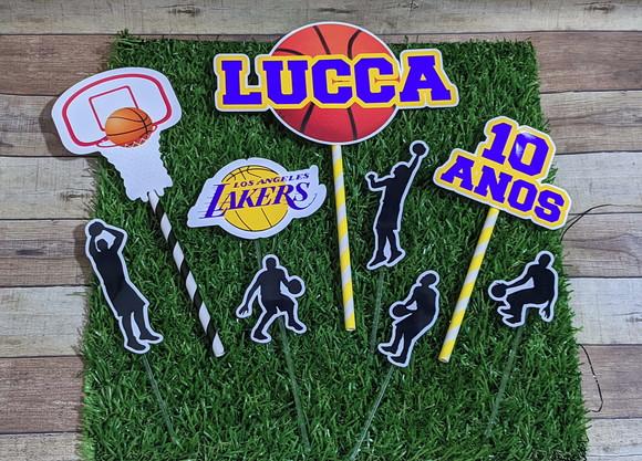 Topo de Bolo Basquete Lakers