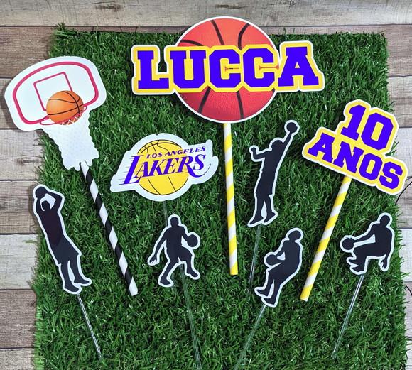 Topo de Bolo Basquete Lakers