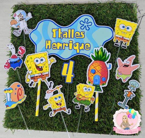 Topo de Bolo Bob Esponja