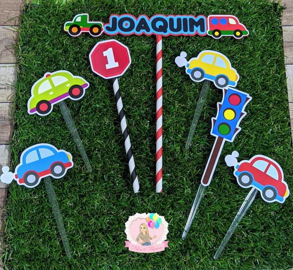 Topo de Bolo Carrinhos