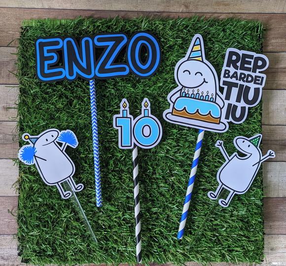 Topo de Bolo Flork