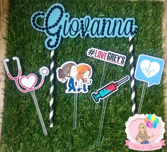 Topo de Bolo Greys Anatomy