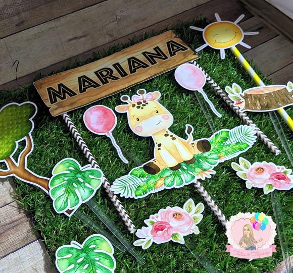 Topo de Bolo Girafinha