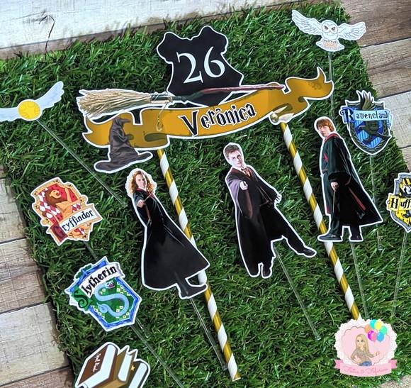Topo de Bolo Harry Potter