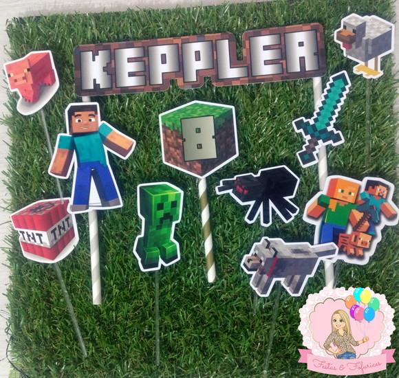 Topo de Bolo Minecraft