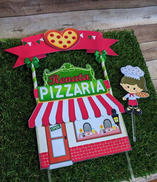 Topo de Bolo Pizzaria