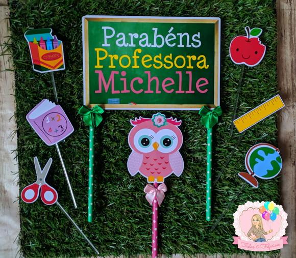 Topo de Bolo Professora Professor
