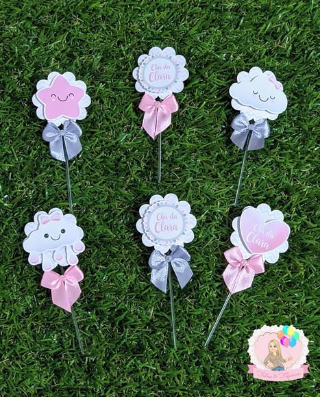 Toppers para Docinho Chuva de Amor