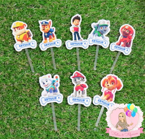 Toppers para Docinho Patrulha Canina