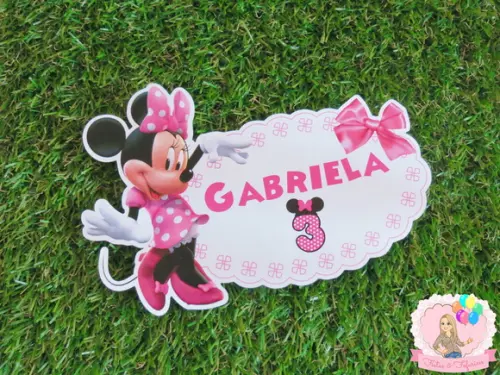 Adesivo Grande Minnie Rosa