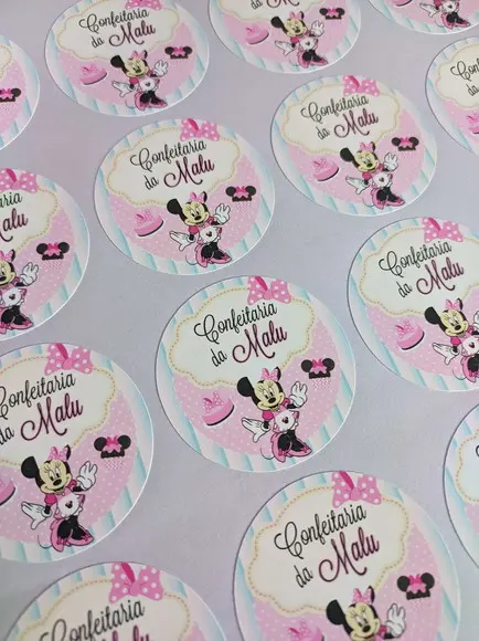 Adesivo Minnie Confeiteira