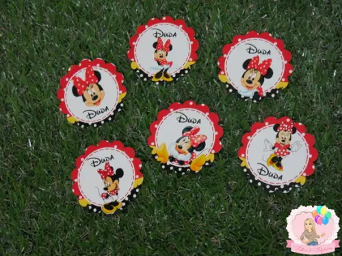 Adesivo Personalizado Latinha Minnie