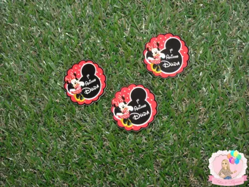 Adesivo Redondo Minnie
