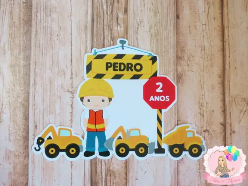 Adesivo Trator Construção