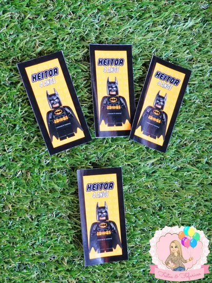 Adesivo Tubete Lego Batman