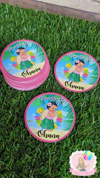 Adesivos Personalizadas Havaiano Tropical