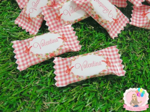 Bala Personalizada Jardim Borboletas