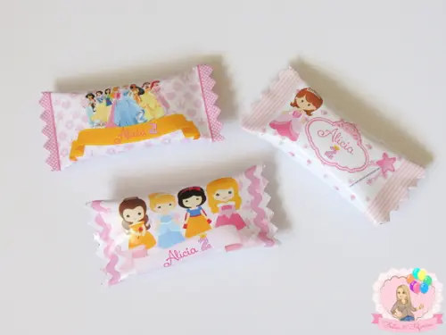 Bala Personalizada Princesas