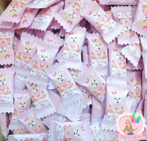 Bala Personalizada Ursinha Princesa