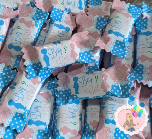 Balas Personalizadas Chá Revelação