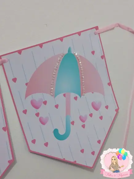 Bandeirola Chuva de Amor